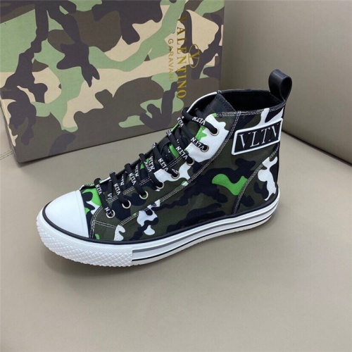 Replica Valentino High Tops Shoes For Men #806937 $80.00 USD for Wholesale