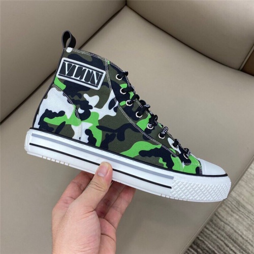 Replica Valentino High Tops Shoes For Men #806937 $80.00 USD for Wholesale