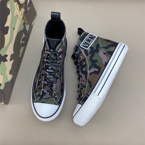 Valentino High Tops Shoes For Men #806938 $80.00 USD, Wholesale Replica Valentino High Tops Shoes