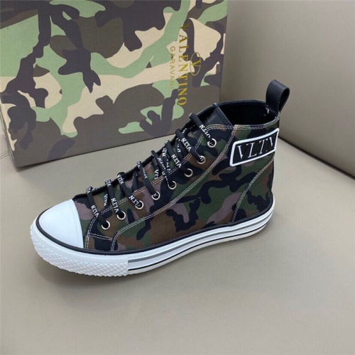 Replica Valentino High Tops Shoes For Men #806938 $80.00 USD for Wholesale