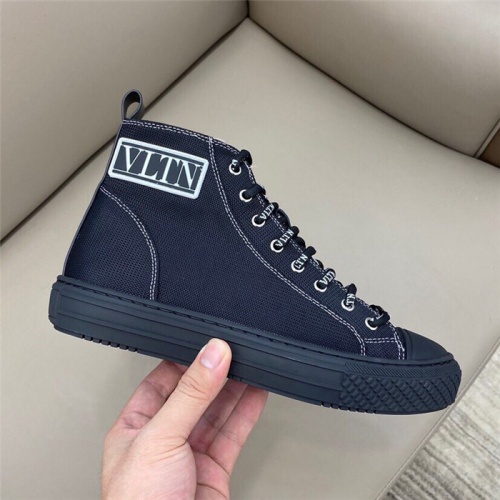 Replica Valentino High Tops Shoes For Men #806940 $80.00 USD for Wholesale