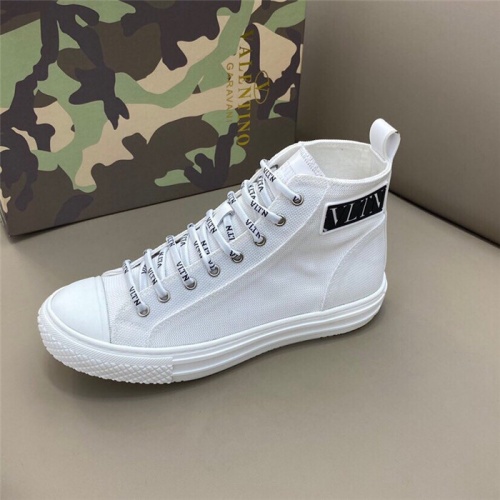 Replica Valentino High Tops Shoes For Men #806941 $80.00 USD for Wholesale