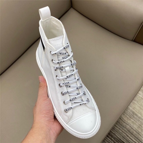 Replica Valentino High Tops Shoes For Men #806941 $80.00 USD for Wholesale