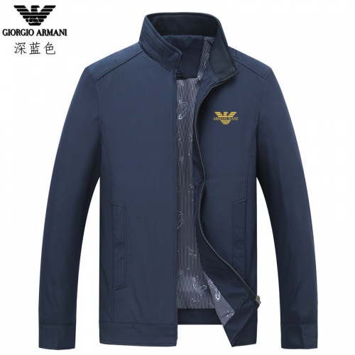 Armani Jackets Long Sleeved For Men #807081 $60.00 USD, Wholesale Replica Armani Jackets
