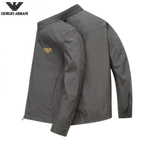 Armani Jackets Long Sleeved For Men #807082 $60.00 USD, Wholesale Replica Armani Jackets