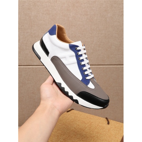 Replica Hermes Casual Shoes For Men #807265 $88.00 USD for Wholesale