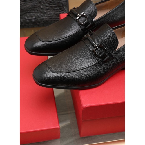 Replica Salvatore Ferragamo Leather Shoes For Men #807266 $115.00 USD for Wholesale