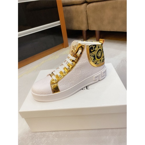 Replica Versace High Tops Shoes For Men #807440 $76.00 USD for Wholesale