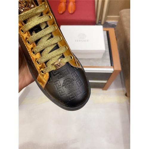Replica Versace High Tops Shoes For Men #807441 $76.00 USD for Wholesale