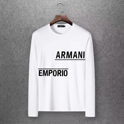Armani T-Shirts Long Sleeved For Men #808441 $27.00 USD, Wholesale Replica Armani T-Shirts