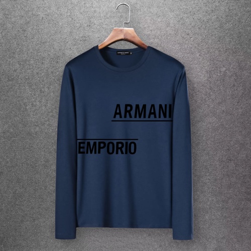 Armani T-Shirts Long Sleeved For Men #808443 $27.00 USD, Wholesale Replica Armani T-Shirts