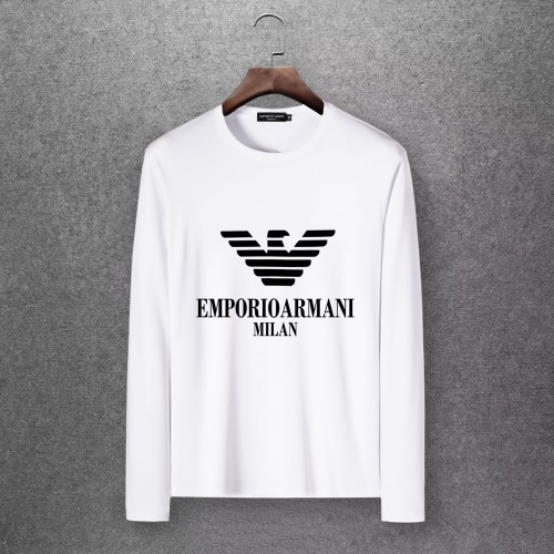 Armani T-Shirts Long Sleeved For Men #808444 $27.00 USD, Wholesale Replica Armani T-Shirts