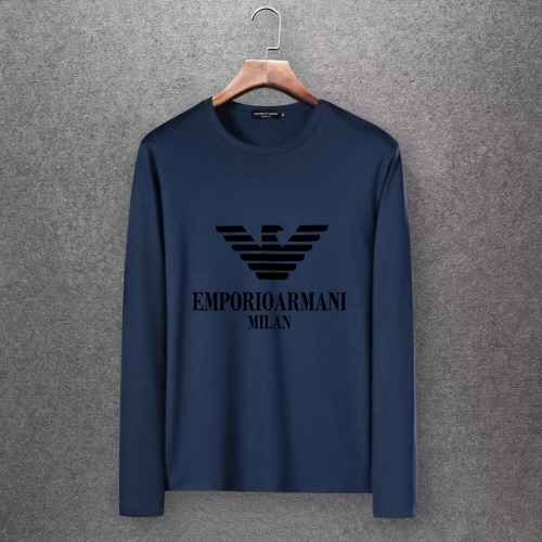 Armani T-Shirts Long Sleeved For Men #808446 $27.00 USD, Wholesale Replica Armani T-Shirts