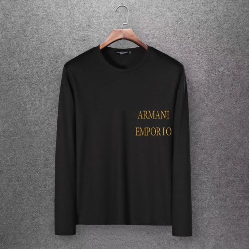 Armani T-Shirts Long Sleeved For Men #808515 $27.00 USD, Wholesale Replica Armani T-Shirts