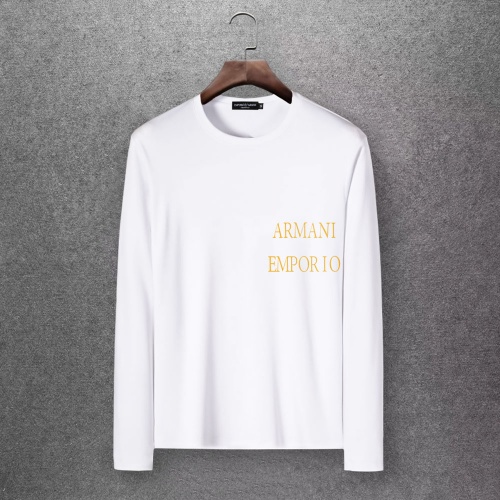 Armani T-Shirts Long Sleeved For Men #808517 $27.00 USD, Wholesale Replica Armani T-Shirts