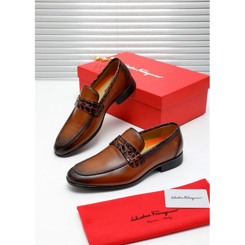 Salvatore Ferragamo Leather Shoes For Men #808597 $80.00 USD, Wholesale Replica Salvatore Ferragamo Leather Shoes