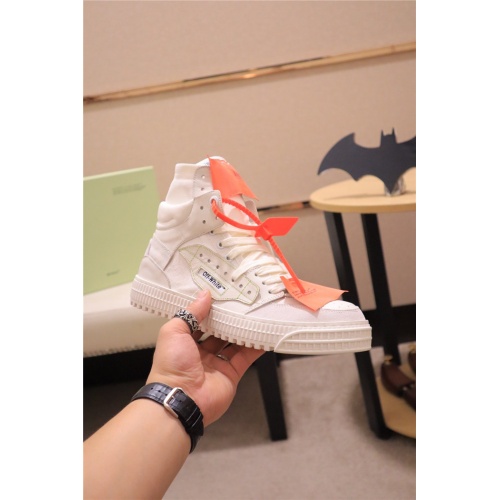 Replica Off-White High Tops Shoes For Men #808895 $102.00 USD for Wholesale