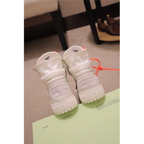 Replica Off-White High Tops Shoes For Men #808896 $102.00 USD for Wholesale