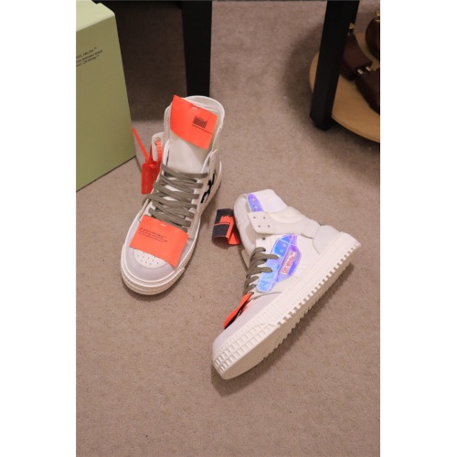 Replica Off-White High Tops Shoes For Men #808897 $102.00 USD for Wholesale