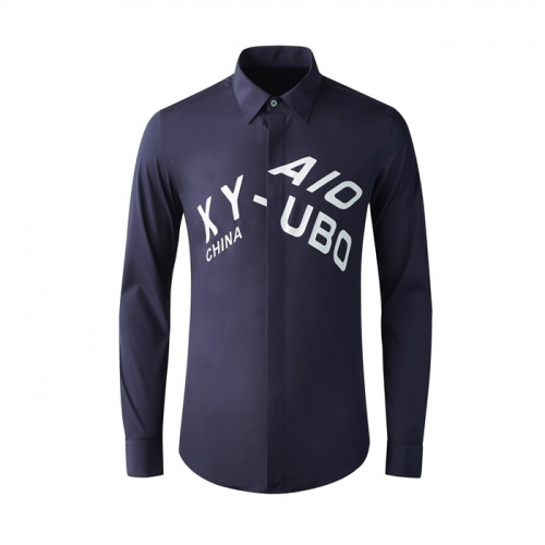 Armani Shirts Long Sleeved For Men #809010 $80.00 USD, Wholesale Replica Armani Shirts