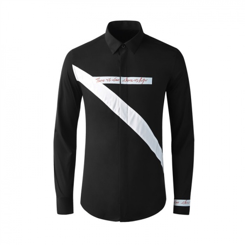 Armani Shirts Long Sleeved For Men #809012 $80.00 USD, Wholesale Replica Armani Shirts