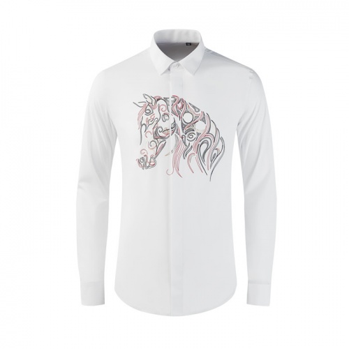Hermes Shirts Long Sleeved For Men #809022 $80.00 USD, Wholesale Replica Hermes Shirts