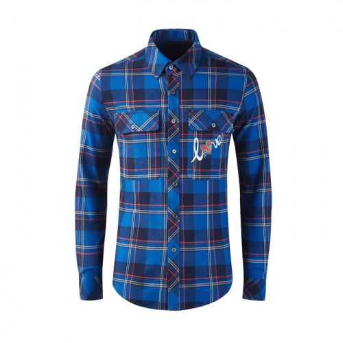 Burberry Shirts Long Sleeved For Men #809033 $80.00 USD, Wholesale Replica Burberry Shirts