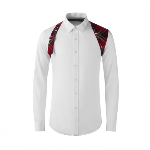Burberry Shirts Long Sleeved For Men #809036 $80.00 USD, Wholesale Replica Burberry Shirts