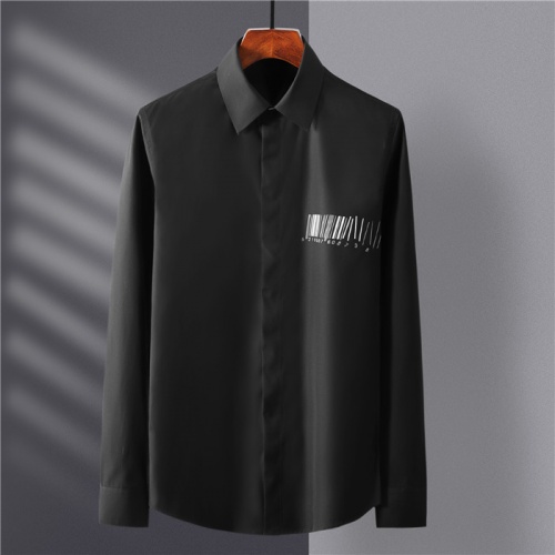 Armani Shirts Long Sleeved For Men #809043 $80.00 USD, Wholesale Replica Armani Shirts