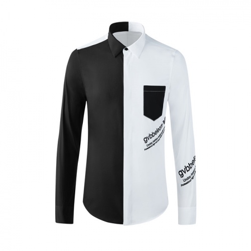 Armani Shirts Long Sleeved For Men #809047 $80.00 USD, Wholesale Replica Armani Shirts