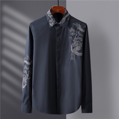 Dolce &amp; Gabbana D&amp;G Shirts Long Sleeved For Men #809055 $80.00 USD, Wholesale Replica Dolce &amp; Gabbana D&amp;G Shirts