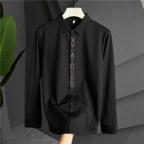 Armani Shirts Long Sleeved For Men #809068 $85.00 USD, Wholesale Replica Armani Shirts