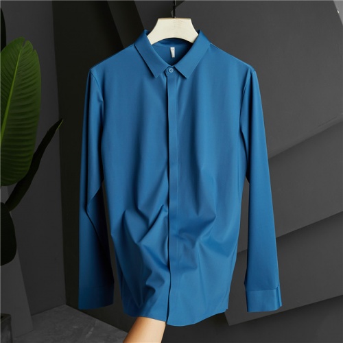 Armani Shirts Long Sleeved For Men #809071 $85.00 USD, Wholesale Replica Armani Shirts