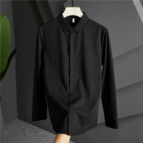 Armani Shirts Long Sleeved For Men #809072 $85.00 USD, Wholesale Replica Armani Shirts