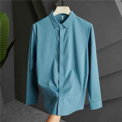 Armani Shirts Long Sleeved For Men #809073 $85.00 USD, Wholesale Replica Armani Shirts