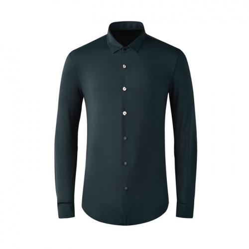 Armani Shirts Long Sleeved For Men #809074 $85.00 USD, Wholesale Replica Armani Shirts