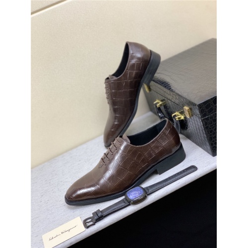 Salvatore Ferragamo Leather Shoes For Men #809077 $85.00 USD, Wholesale Replica Salvatore Ferragamo Leather Shoes