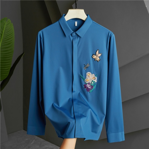 Dolce &amp; Gabbana D&amp;G Shirts Long Sleeved For Men #809248 $85.00 USD, Wholesale Replica Dolce &amp; Gabbana D&amp;G Shirts