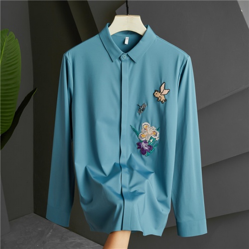 Dolce &amp; Gabbana D&amp;G Shirts Long Sleeved For Men #809249 $85.00 USD, Wholesale Replica Dolce &amp; Gabbana D&amp;G Shirts
