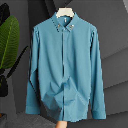 Armani Shirts Long Sleeved For Men #809266 $85.00 USD, Wholesale Replica Armani Shirts
