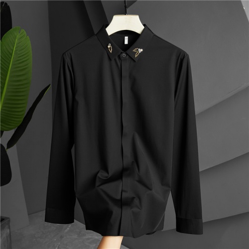 Armani Shirts Long Sleeved For Men #809267 $85.00 USD, Wholesale Replica Armani Shirts