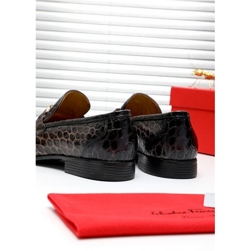 Replica Salvatore Ferragamo Leather Shoes For Men #809502 $80.00 USD for Wholesale