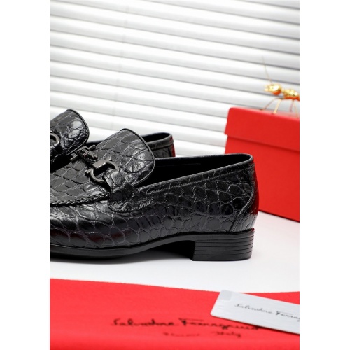 Replica Salvatore Ferragamo Leather Shoes For Men #809504 $80.00 USD for Wholesale