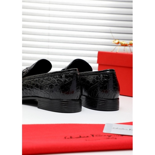 Replica Salvatore Ferragamo Leather Shoes For Men #809504 $80.00 USD for Wholesale