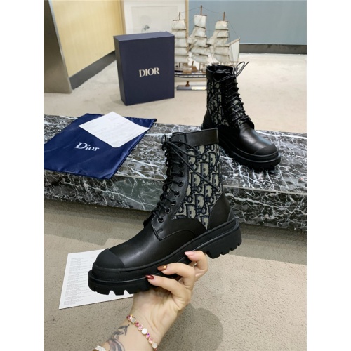 Replica Christian Dior Boots For Women #809573 $105.00 USD for Wholesale