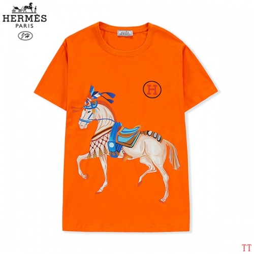 Hermes T-Shirts Short Sleeved For Men #810262 $27.00 USD, Wholesale Replica Hermes T-Shirts
