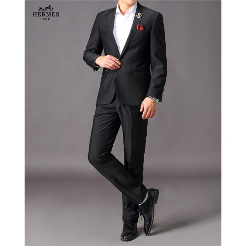 Replica Hermes Two-Piece Suits Long Sleeved For Men #810546 $88.00 USD for Wholesale