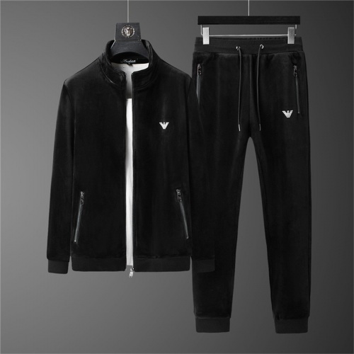Armani Tracksuits Long Sleeved For Men #810574 $98.00 USD, Wholesale Replica Armani Tracksuits