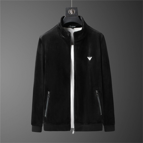 Replica Armani Tracksuits Long Sleeved For Men #810574 $98.00 USD for Wholesale