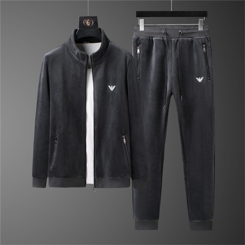 Armani Tracksuits Long Sleeved For Men #810575 $98.00 USD, Wholesale Replica Armani Tracksuits